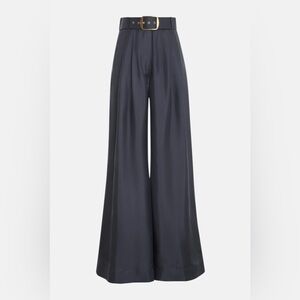 Zimmermann Lyrical Pleated Pant Paradise Navy Size 0